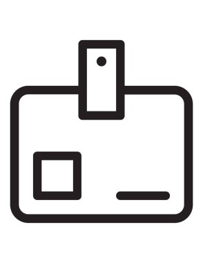 evrak çantası ikonu vektör illüstrasyonu