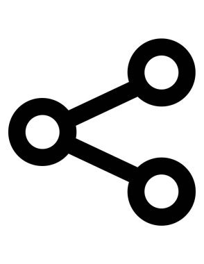 Sosyal ağ vektör simgesi