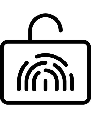 Alışveriş ve teknoloji çizgisi vektör simgesi.