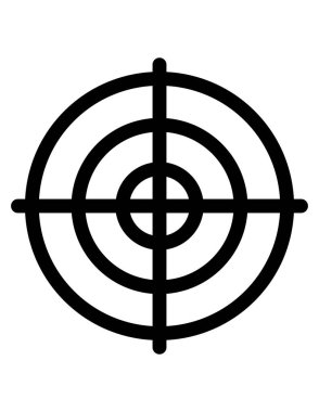 hedef simge vektör illüstrasyonu