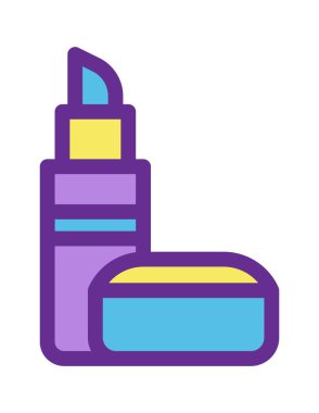 çevrimiçi alışveriş düz simgesi vektör illüstrasyonu