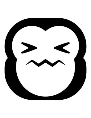 maymun ikon vektör illüstrasyonu