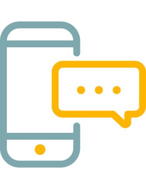 iletişim konsepti düz ikon vektör çizimi