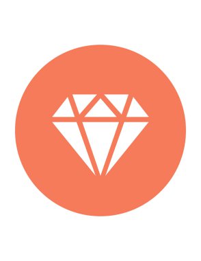 Elmas vekotr illüstrasyon, mücevher kavramı 