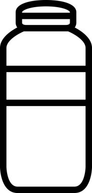 şişe simgesi vektör illüstrasyonu