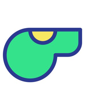 rulet düz vektör simgesi