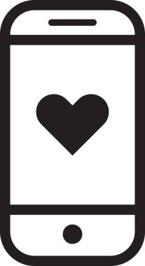 akıllı telefon simgesi vektör illüstrasyonu