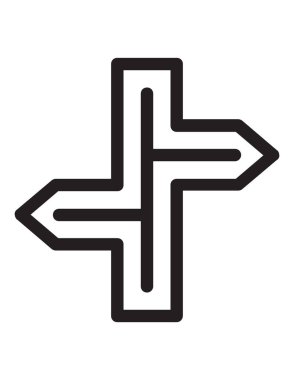 Basit çizgi simgesi, vektör illüstrasyonu