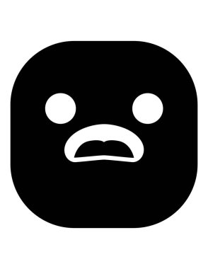 emoji düz ikon vektör çizimi