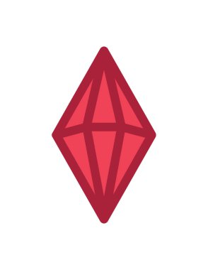 Elmas ikonu. vektör illüstrasyonu