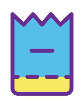 çevrimiçi alışveriş düz simgesi vektör illüstrasyonu