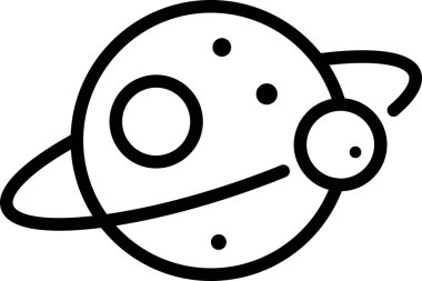 evren simgesi, gezegen uzay vektör çizimi