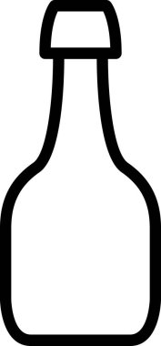 şişe simgesi vektör illüstrasyonu