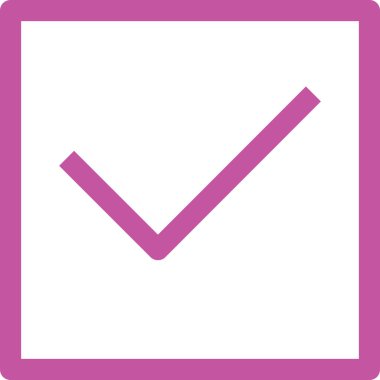 İkonun vektör illüstrasyonunu doğrula. düz tasarım biçimi