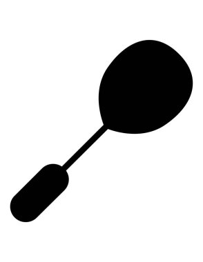 kaşık ikonu vektör illüstrasyonu