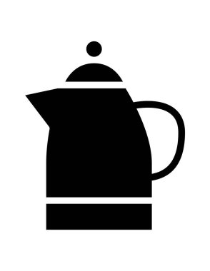 çaydanlık simgesi vektör illüstrasyonu