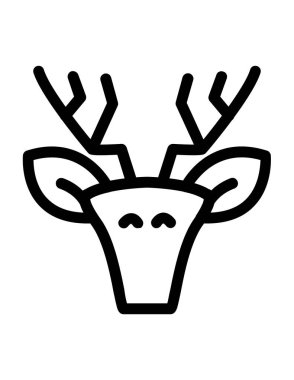 Noel düz ikon vektör illüstrasyonu