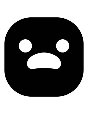 emoji düz ikon vektör çizimi