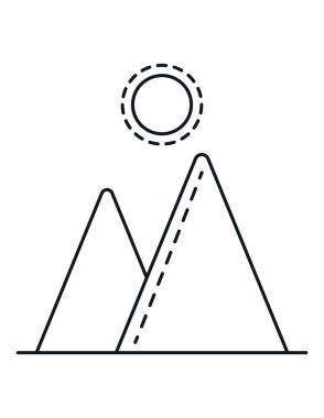 seyahat web simgesi vektör illüstrasyonu