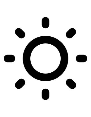 bir yaz mevsiminin siyah ve beyaz vektör çizimi