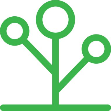 ağaç simgesi vektör illüstrasyonu