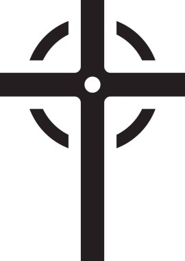 Paskalya yassı ikon vektör çizimi