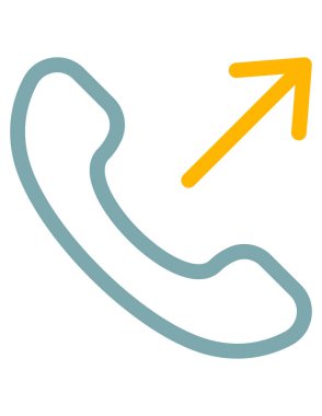 iletişim konsepti düz ikon vektör çizimi