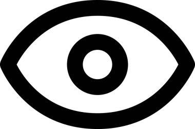 Göz simgesi. vektör illüstrasyonu