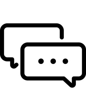 iletişim konsepti düz ikon vektör çizimi