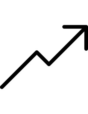 İstatistiksel ok ikon vektör resimlemesi