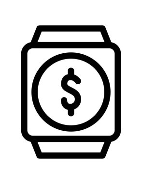 para çantası simgesi, vektör illüstrasyonu