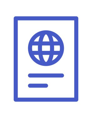 seyahat web simgesi vektör illüstrasyonu