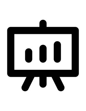 İstatistiksel grafik vektör illüstrasyonu