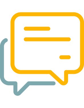 iletişim konsepti düz ikon vektör çizimi