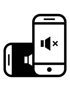 iki akıllı telefon simgesi vektör illüstrasyonu