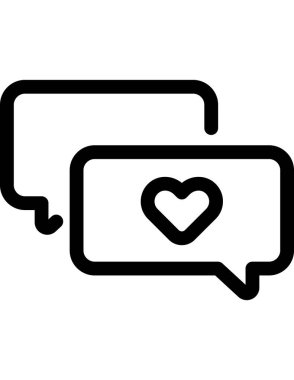 iletişim konsepti düz ikon vektör çizimi