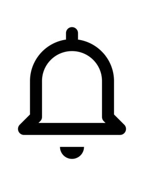Çan simgesi vektör illüstrasyonu