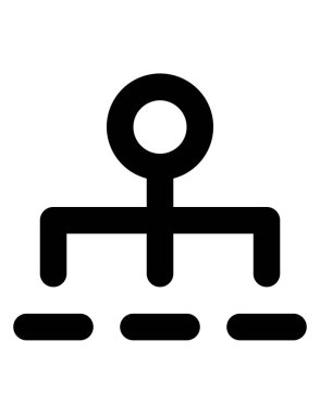 Bilim ve teknoloji çizgi vektör simgesi.