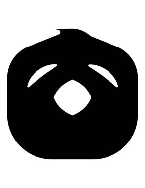 tavuk emoji yassı ikon vektör çizimi