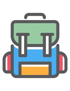 seyahat web simgesi vektör illüstrasyonu