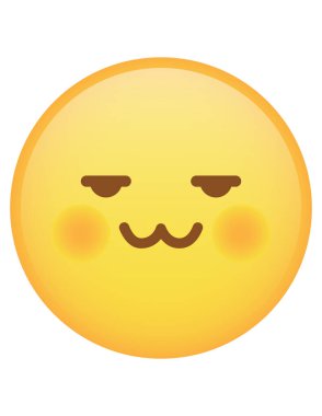 emoji düz ikon vektör çizimi