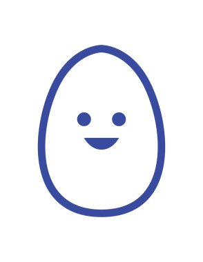 Paskalya yassı ikon vektör çizimi