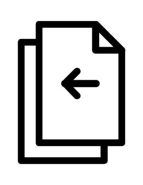 dosya belgesi düz simge vektör çizimi