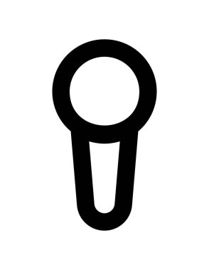 mikrofon simgesi vektör illüstrasyonu