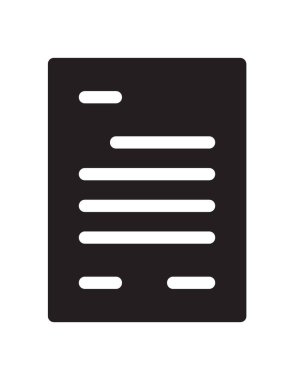 belge simgesi vektör illüstrasyonu