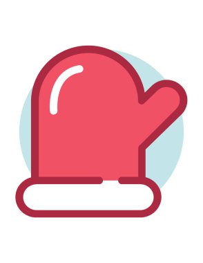 Noel düz ikon vektör illüstrasyonu