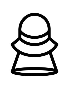 Siyah ve beyaz simgesinin vektör illüstrasyonu