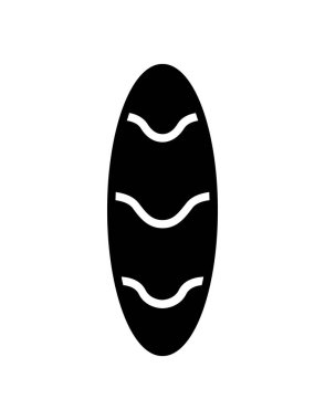 Tatlı bir paskalya yumurtasının siyah beyaz vektör çizimi