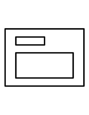 Sunum simgesi vektör illüstrasyonunun şablonu