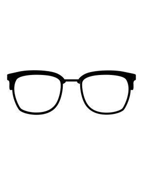 gözlük yassı ikon vektör çizimi